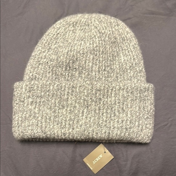 J. Crew Accessories - J.Crew Gray Marled Supersoft Yarn Beanie NWT